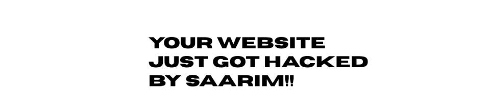 HACKED BY SAARIM - Slide
